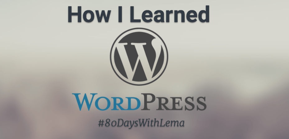 how i learned wordpress